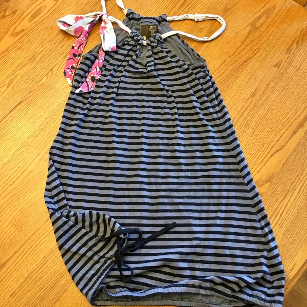 Razor back dress with bow